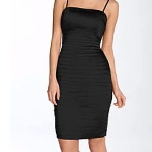 Calvin Klein satin sheath bodycon dress